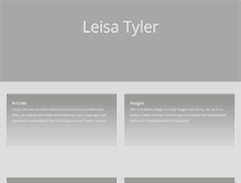 Tablet Screenshot of leisatyler.com